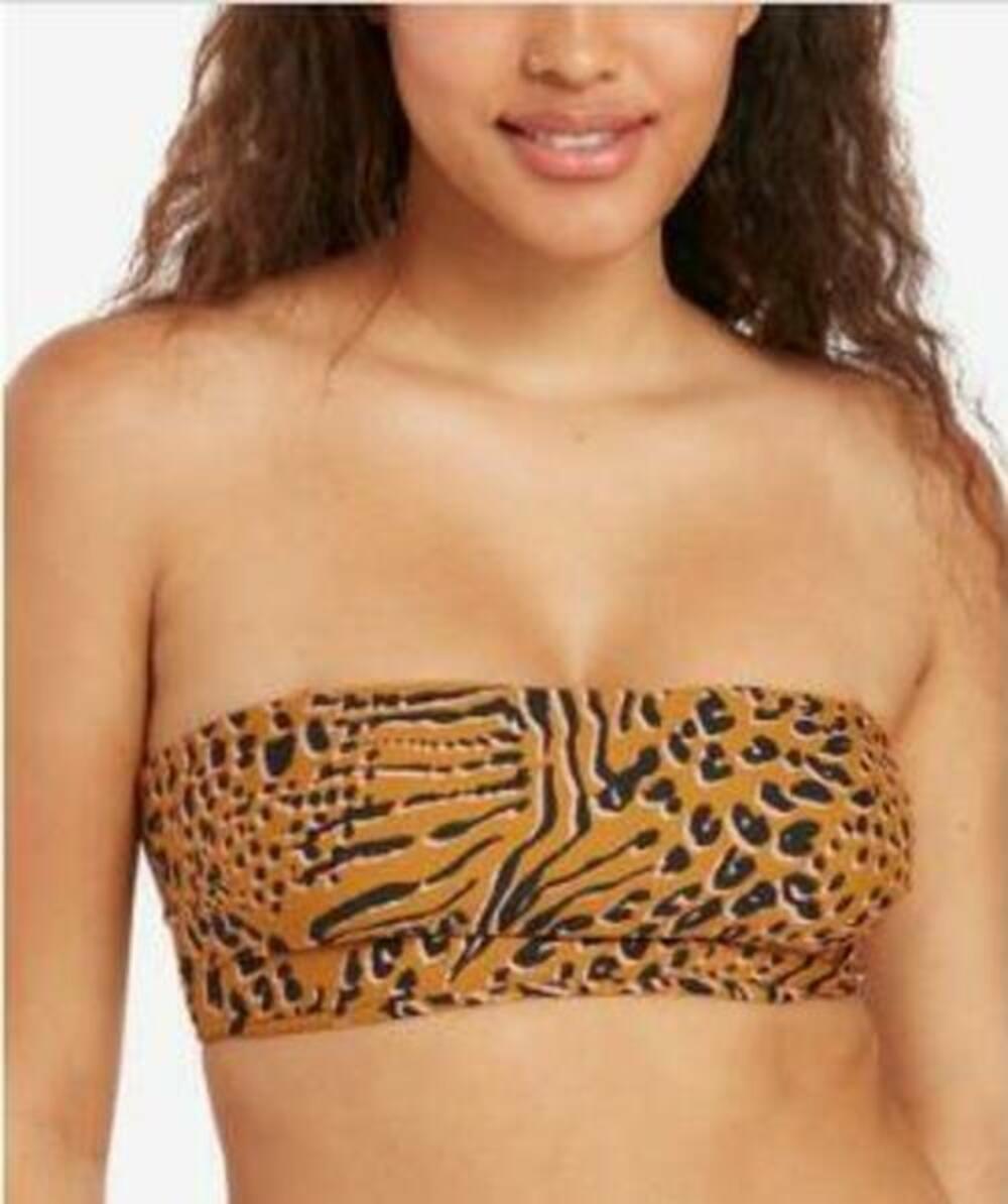 Volcom Women's Multicolor Running Wild Tube Bikini Top S NWT